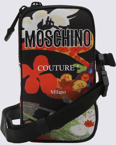 Moschino Multicolor Zipped Wallet - Black