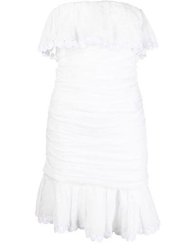 Isabel Marant Off-shoulder Ruched Minidress - White