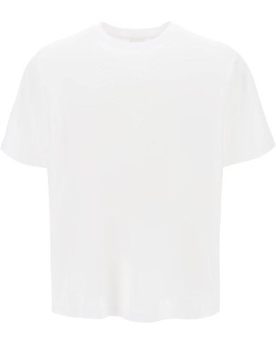 Burberry Ekd Embroidery 'raynerton' Oversized T-shirt - White