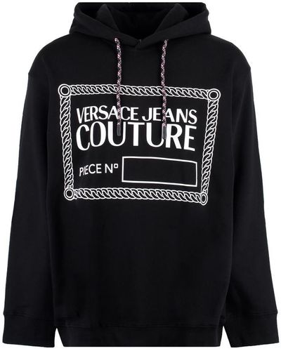 Versace Cotton Hoodie - Black
