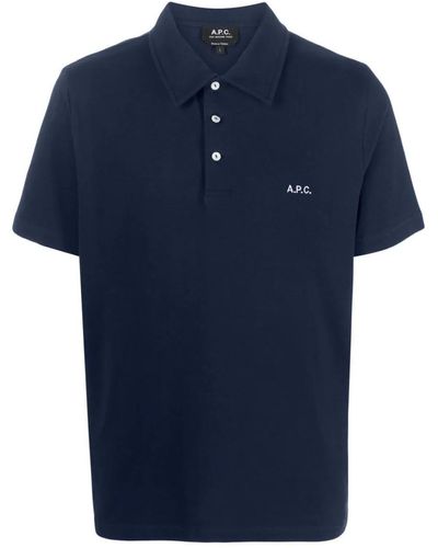 A.P.C. T-Shirts And Polos - Blue