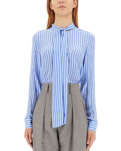 Michael Kors Shirt With Bow - Blue