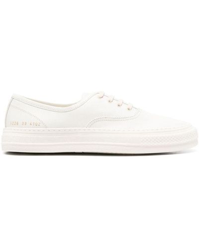 Common Projects Four Hole Suede Sneakers - White