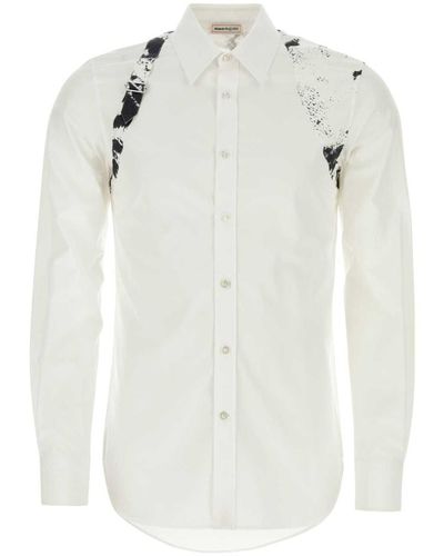 Alexander McQueen Printed Harness Shirt - White
