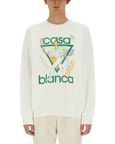 Casablancabrand Sweatshirt With Logo - Gray