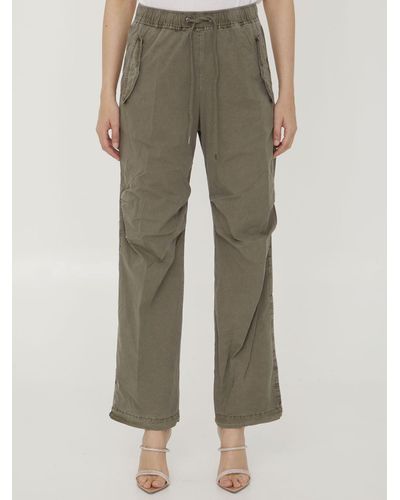 James Perse Cotton Cargo Trousers - Green