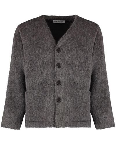 Our Legacy Wool-Blend Cardigan - Gray