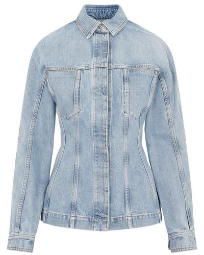 Alaïa Fitted Jacket - Blue