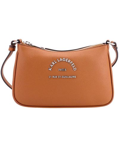 Karl Lagerfeld Rue St-guillaume Small Crossbody Bag - Brown