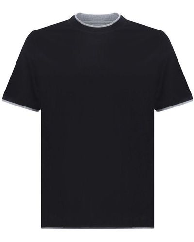 Brunello Cucinelli T-Shirts - Black
