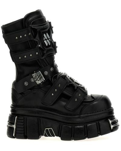 Vetements Gamer Boots, Ankle Boots - Black