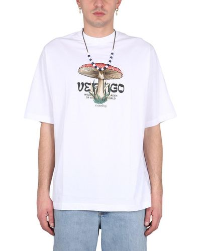 Marcelo Burlon Mushroom Vertigo T-shirt - White
