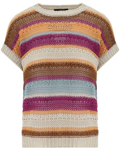 Weekend by Maxmara Acceso Multicolored Pullover - Pink