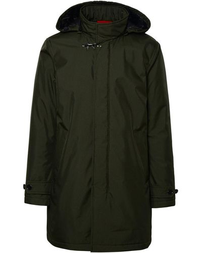 Fay Green Polyester Raincoat