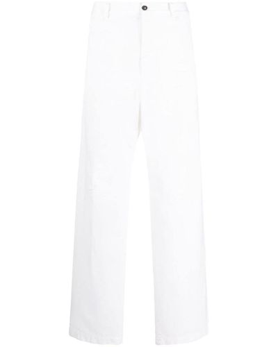 DSquared² Logo-print Straight-leg Pants - White