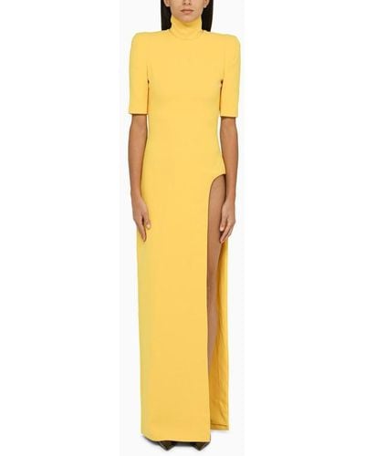 Monot Mônot Long Yellow Dress With Slit
