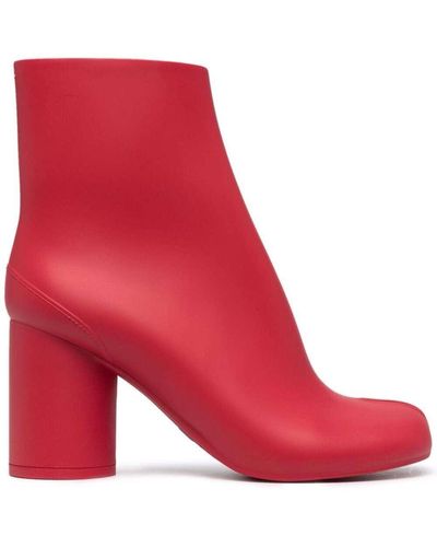 Maison Margiela Tabi Ankle Boots - Red