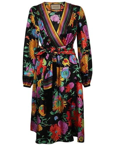 Gucci X Ken Scott - Printed Silk Dress - Multicolour