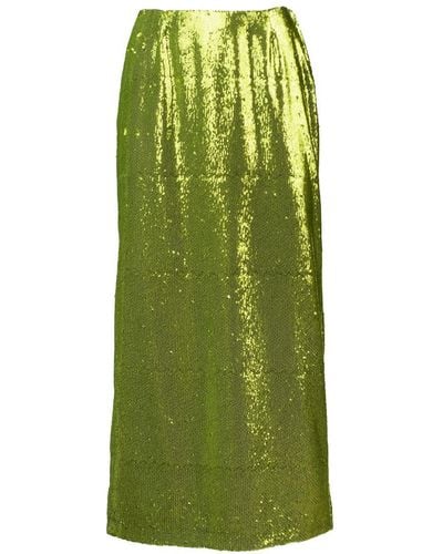 Philosophy Di Lorenzo Serafini Sequined Skirt - Green