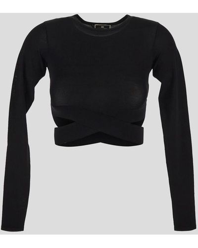 Elisabetta Franchi Sweaters - Black