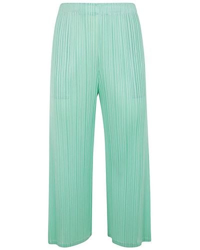 Pleats Please Issey Miyake Monthly Colors March Pants - Green