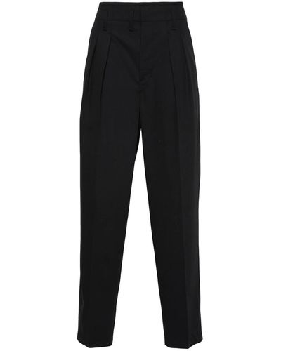 Lemaire Tailored Pants With Pleats - Black