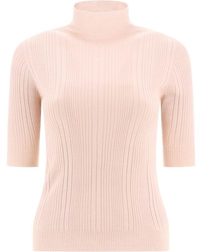 Peserico Ribbed Turtleneck Sweater - Pink