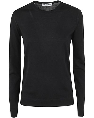 GOES BOTANICAL Long Sleeves Crew Neck Sweater Clothing - Black