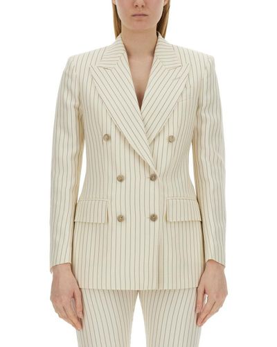 Tom Ford Double-breasted Jacket "wallis" - White