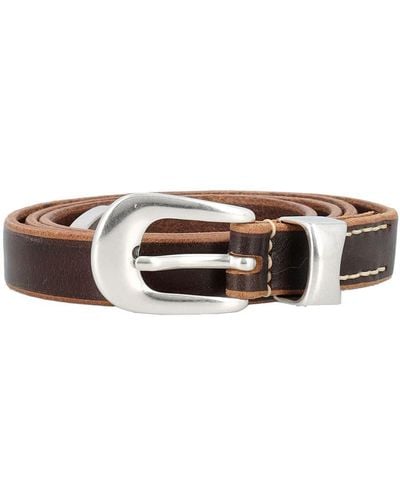 Our Legacy Leather Belt - Brown