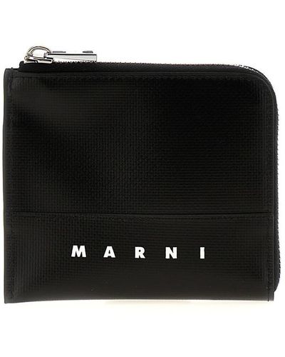 Marni Logo Wallet Wallets, Card Holders - Black