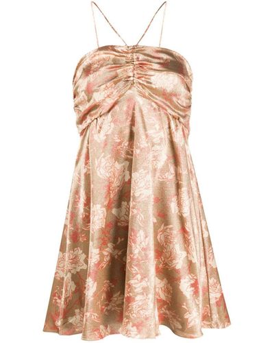 IRO Silk Short Dress - Natural