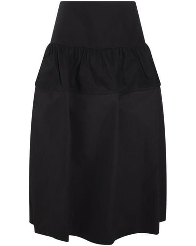 Jil Sander Cotton Skirt - Black