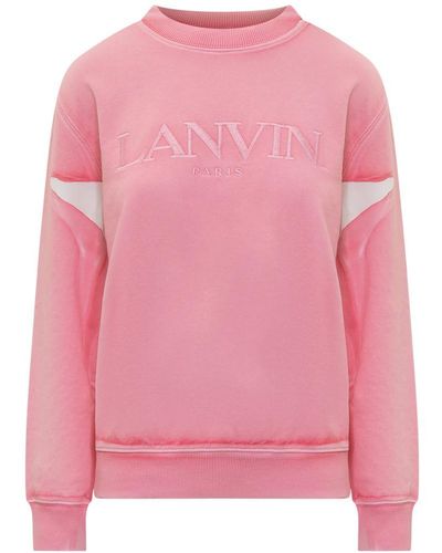 Lanvin Overprinted Sweatshirt - Pink