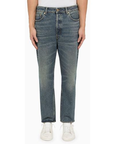 Golden Goose Deluxe Brand Blue Slim Cropped Jeans