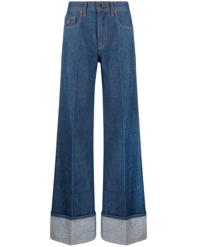 Jacob Cohen Jackie Wide Leg Denim Jeans - Blue