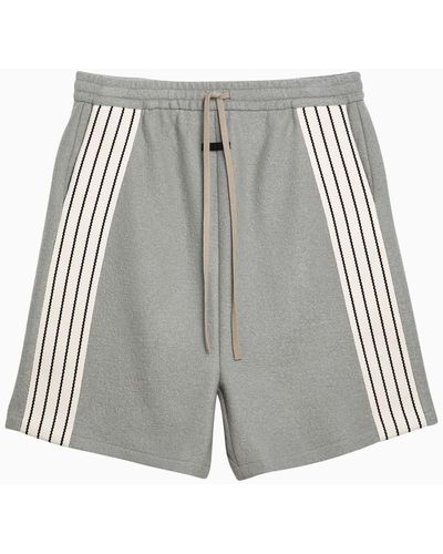 Fear Of God Paris Sky Striped Wool Bermuda Shorts - Grey