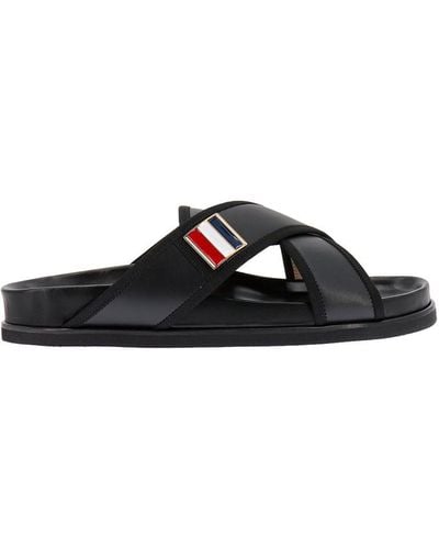 Thom Browne Leather Sandals - Black