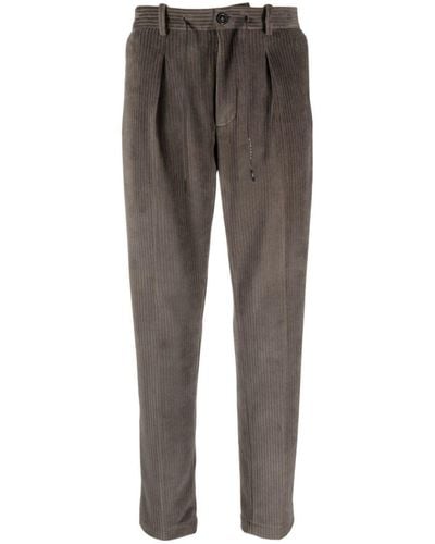 Circolo 1901 Drawstring Corduroy Pants - Grey
