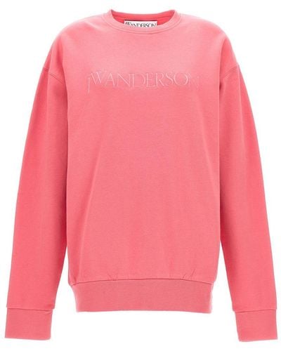 JW Anderson Logo Embroidery Sweatshirt - Pink