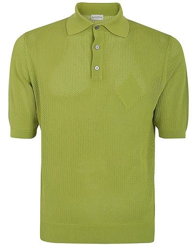 Ballantyne Polo Neck Pullover - Green