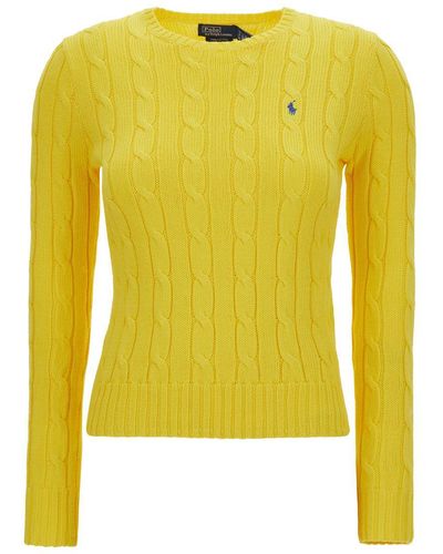 Polo Ralph Lauren Tight Fit Crew Neck Sweater - Yellow