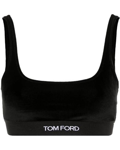 Tom Ford Top With Jacquard Effect - Black