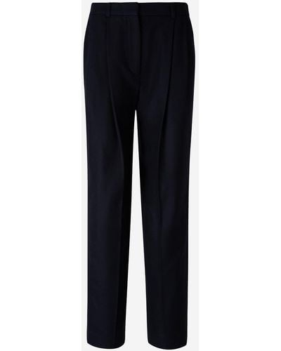 Totême Double Stepped Trousers - Blue