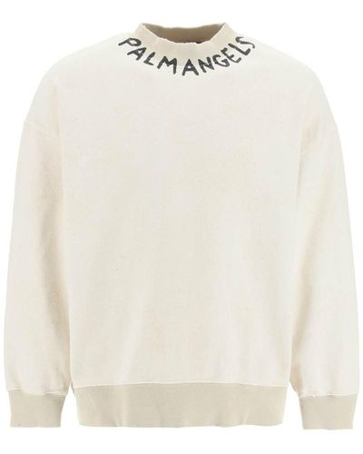 Palm Angels Classic Over Crew-Neck Sweatshirt with logo-print