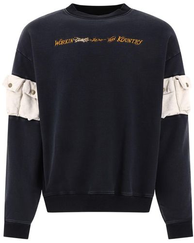 KS-QON BENG Black Paisley Patchwork Men's Sweatshirts Crewneck Pullover  Casual Sweater : Clothing, Shoes & Jewelry 