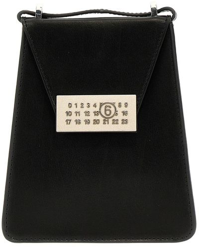 MM6 by Maison Martin Margiela Numbers Crossbody Bags - Black