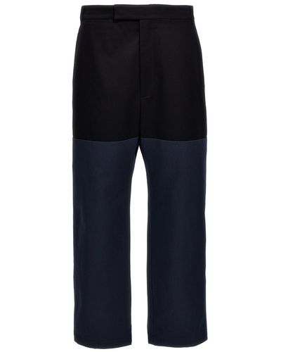 Thom Browne Unconstructed Combo Trousers - Blue