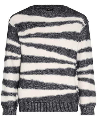 A.P.C. And Cotton-Wool Blend Sweater - Gray