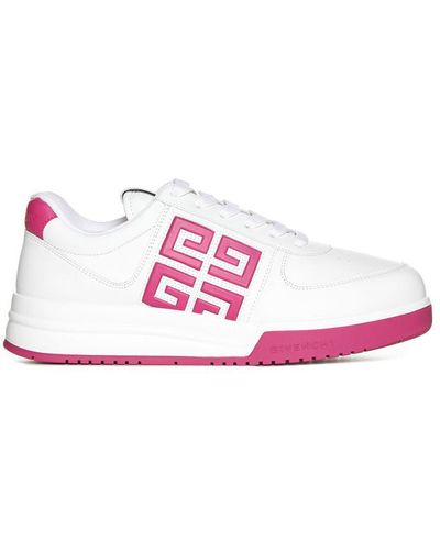 Givenchy G4 Trainers In /pink Leather